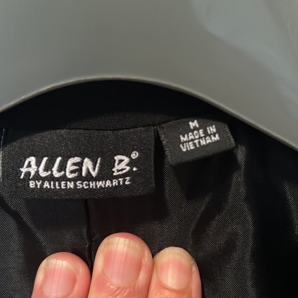 Allen B. Black One-Button Blazer Size M - Picture 4 of 7